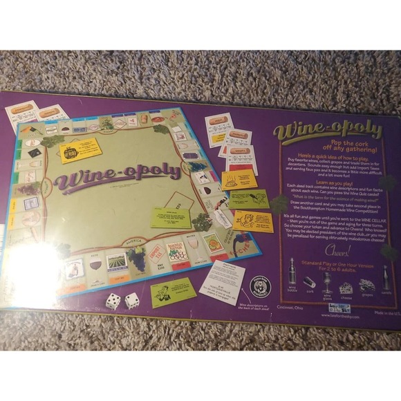 Wine-Opoly Monopoly Board Game Brand New Factory Sealed!! - Picture 2 of 2